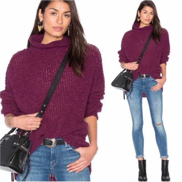 FREE PEOPLE She’s All That Alpaca Turtleneck Oversized Sweater Size XS - Picture 3 of 12